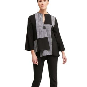 Joseph Ribkoff Black/White Swing Jacket Style 213370 Size 10